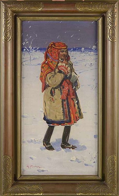 In a Winter Folk Costume, Anton Frolka
