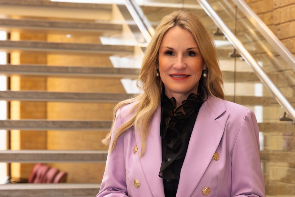Celebrating Czech heritage with Sharon Schweitzer pictured at her law school alma mater, South Texas College of Law Houston